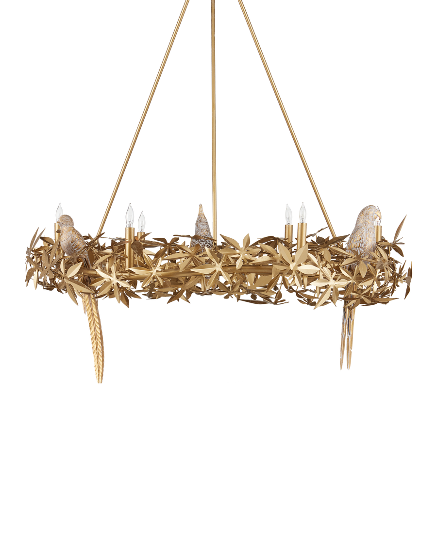 Aviary Gold Ring Chandelier