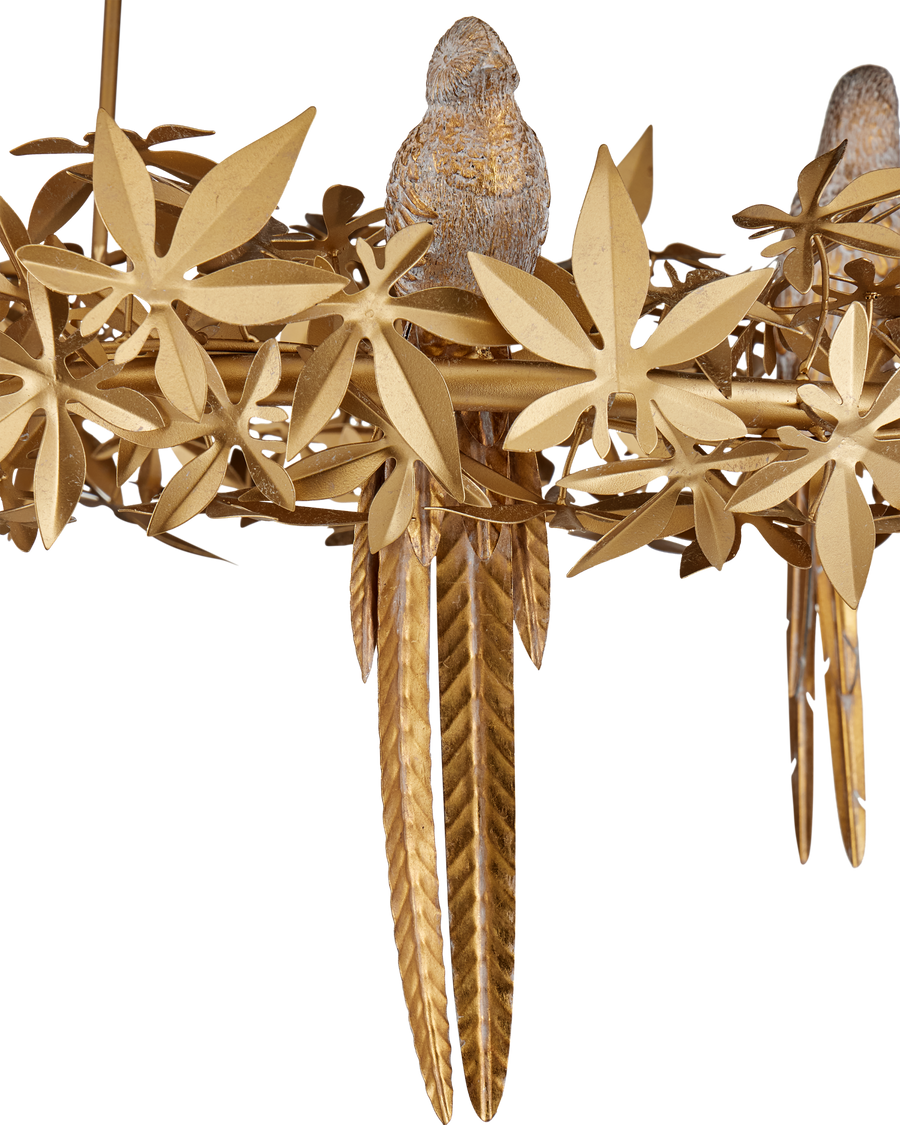 Aviary Gold Ring Chandelier