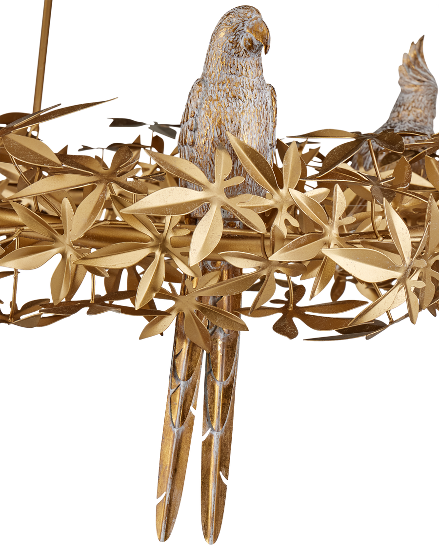 Aviary Gold Ring Chandelier