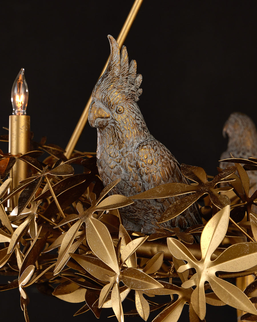 Aviary Gold Ring Chandelier