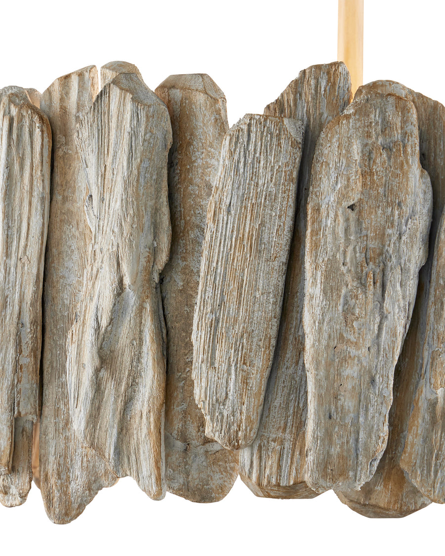 Driftwood Whitewash Semi-Flush Mount