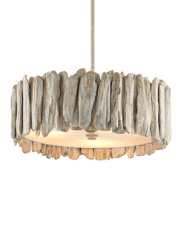 Driftwood Whitewash Semi-Flush Mount