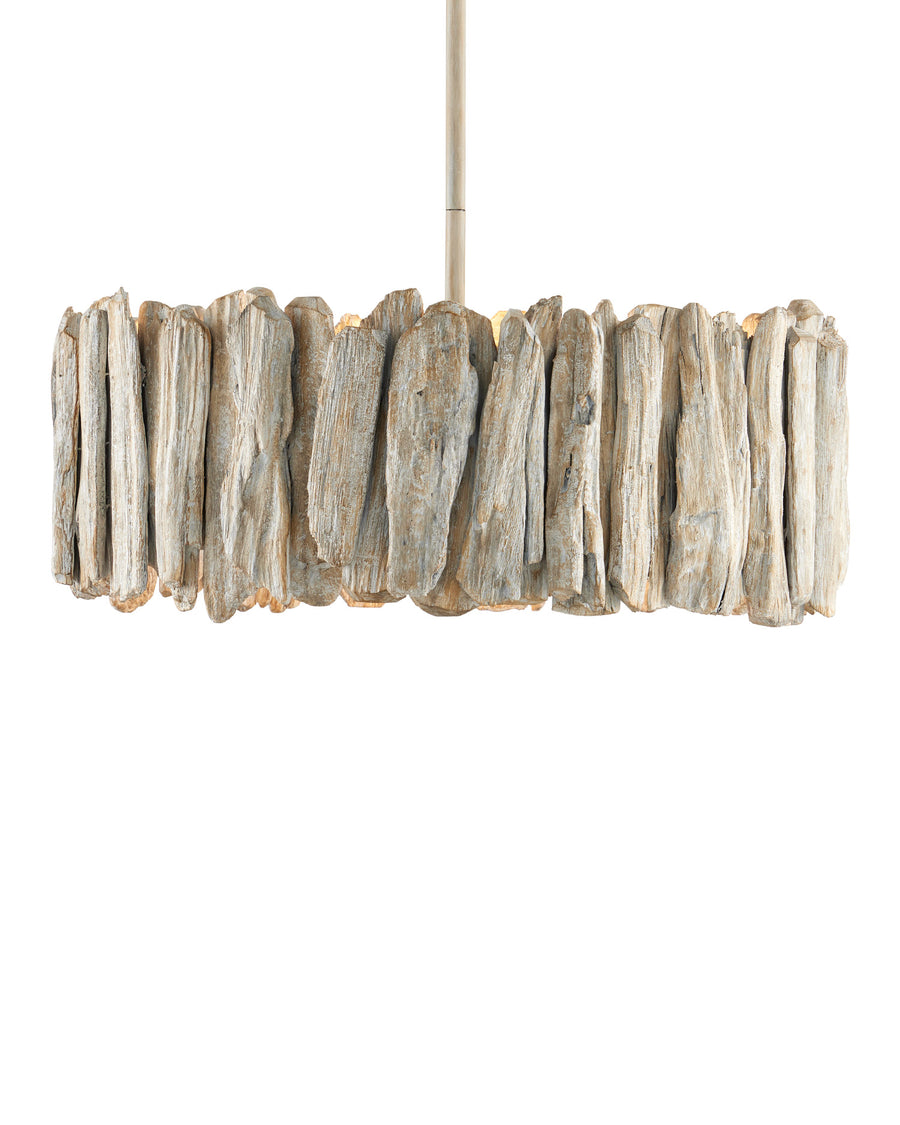 Driftwood Whitewash Semi-Flush Mount