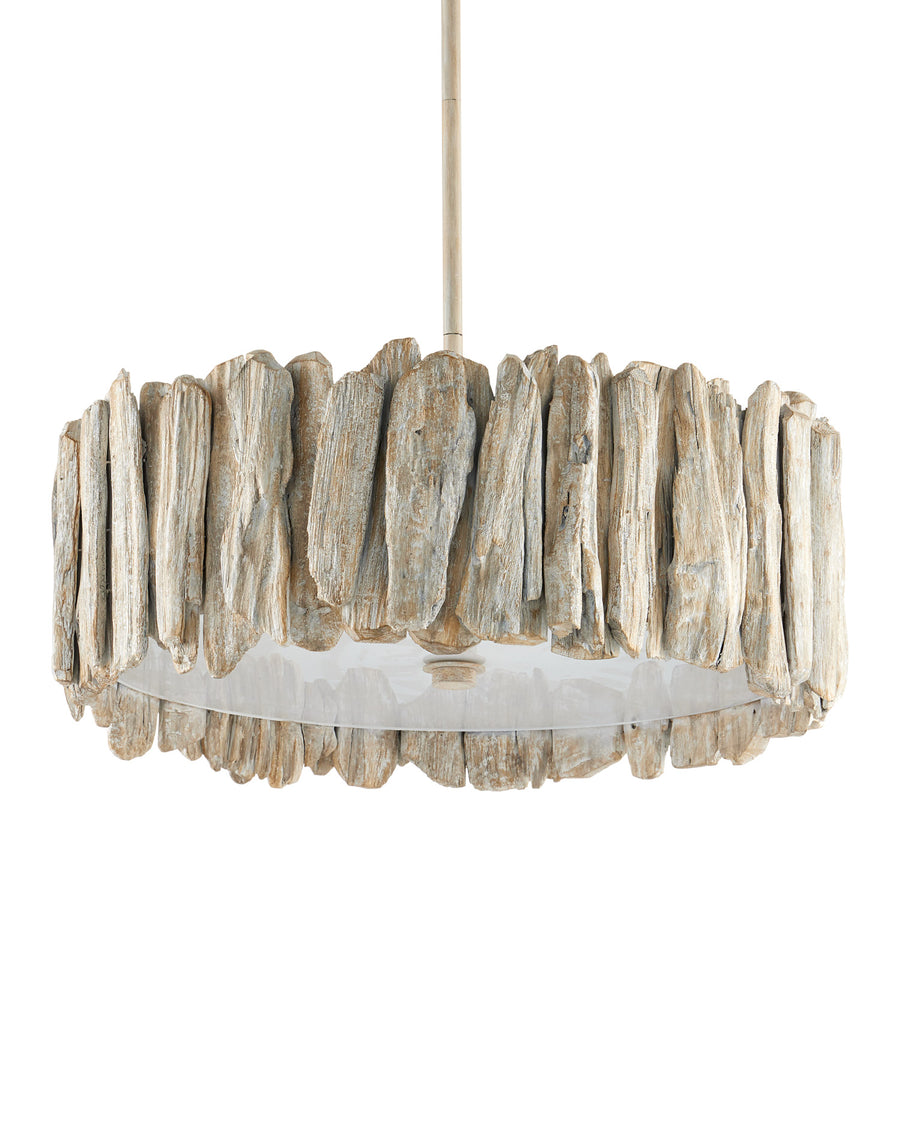 Driftwood Whitewash Semi-Flush Mount