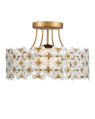 Spring Flower Semi-Flush Mount
