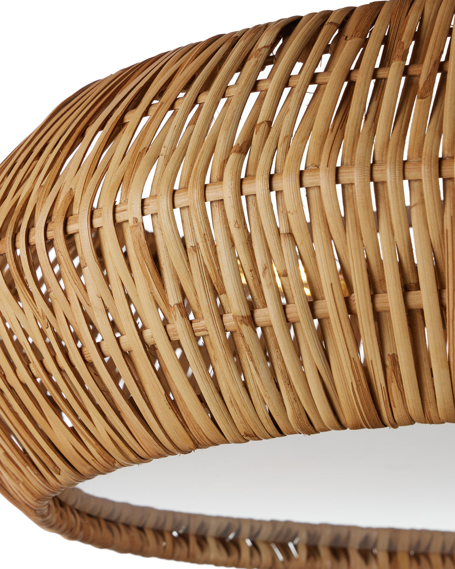 Antibes Natural Semi-Flush Mount