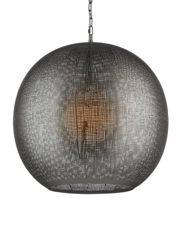 Buckram Black Orb Pendant