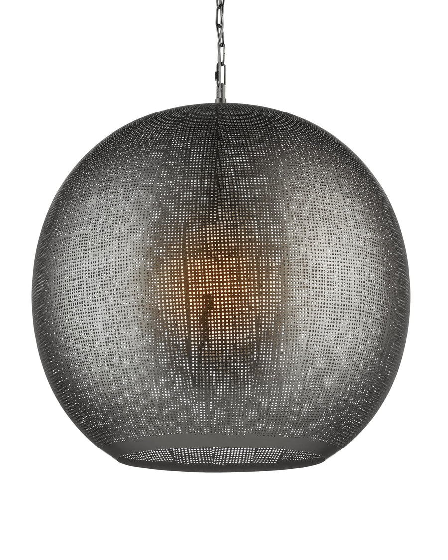 Buckram Black Orb Pendant