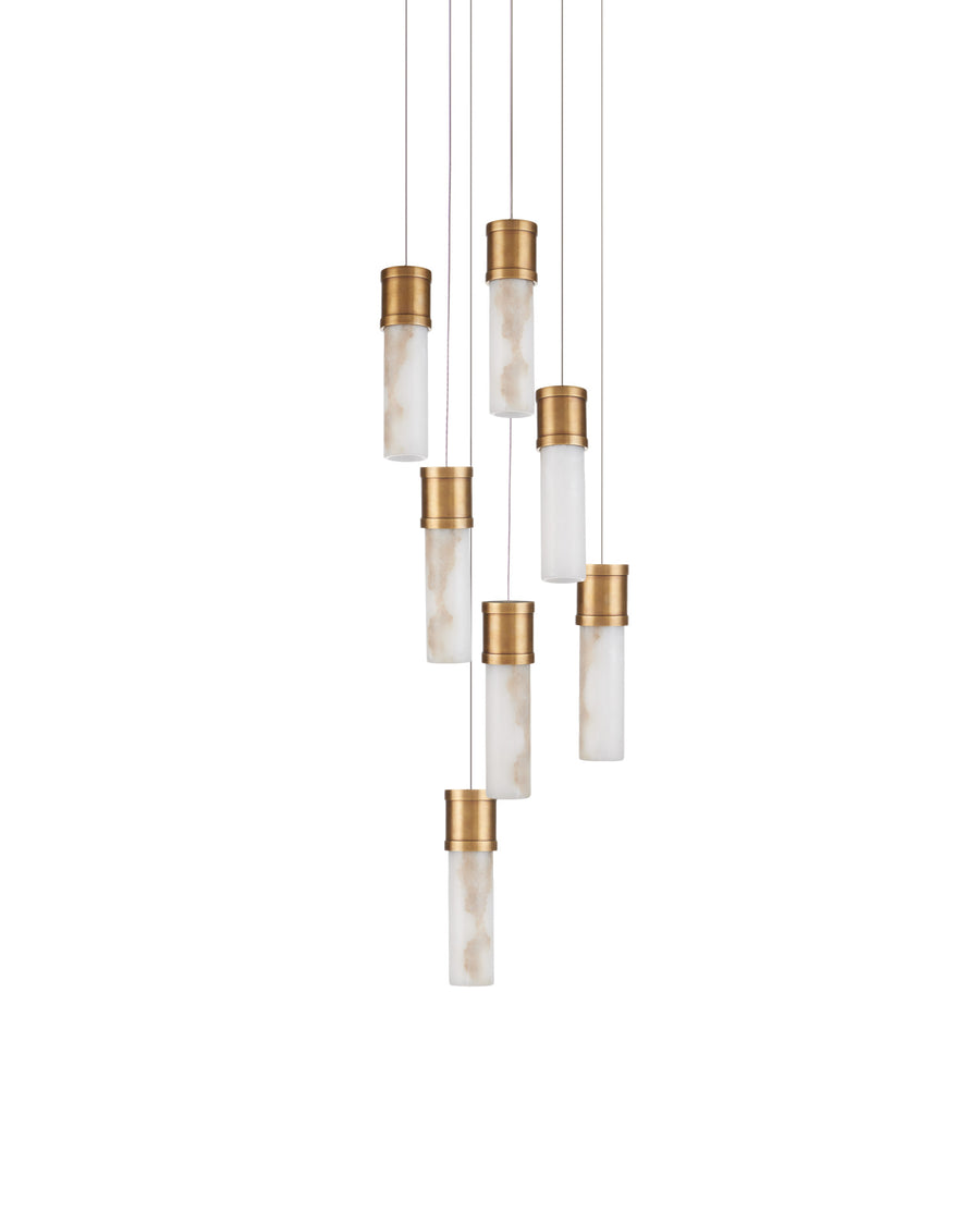 Cannula 7-Light Round Multi-Drop Pendant