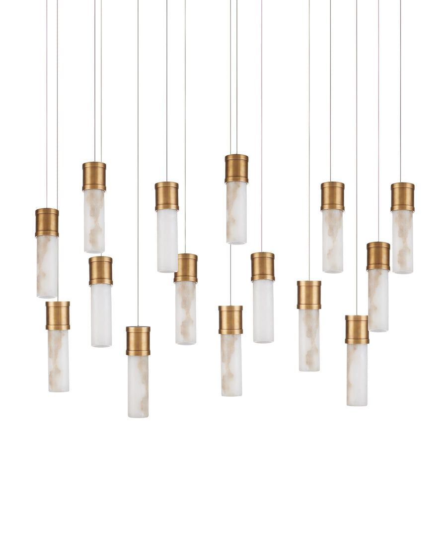 Cannula 15-Light Linear Multi-Drop Pendant