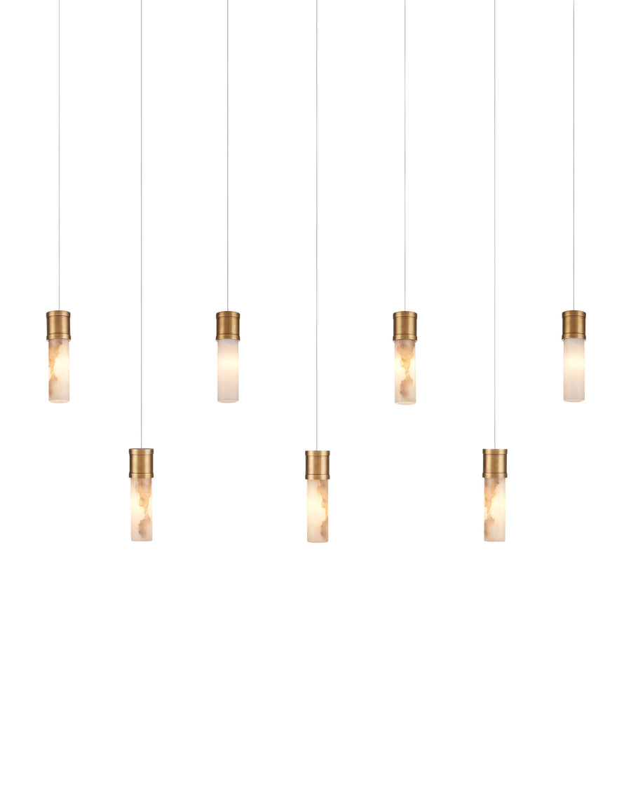 Cannula 7-Light Linear Multi-Drop Pendant