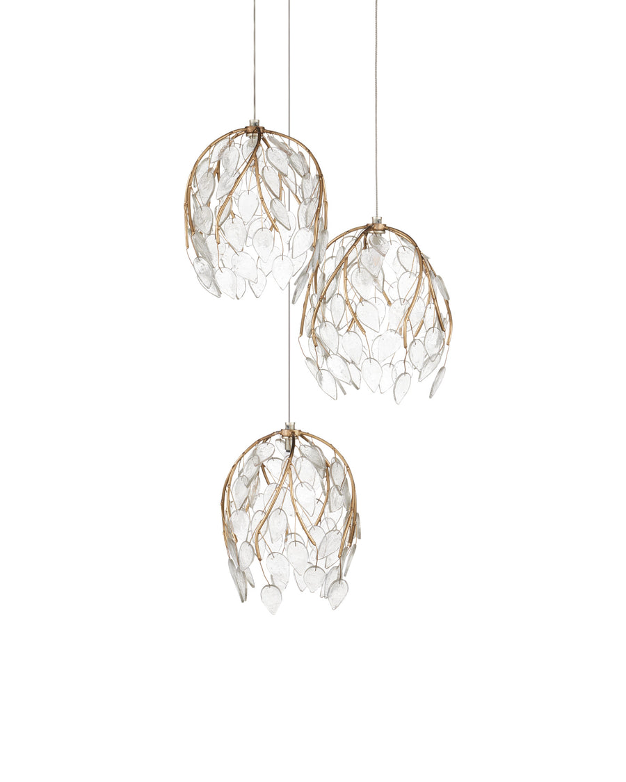 Banyan 3-Light Round Multi-Drop Pendant