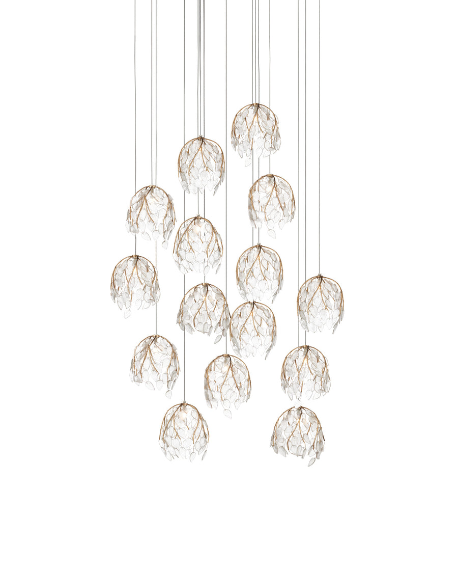 Banyan 15-Light Round Multi-Drop Pendant