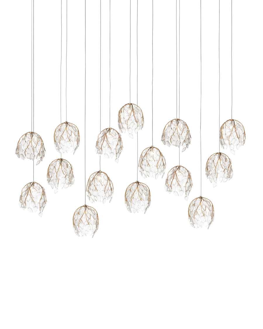 Banyan 15-Light Linear Multi-Drop Pendant