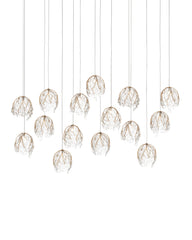 Banyan 15-Light Linear Multi-Drop Pendant