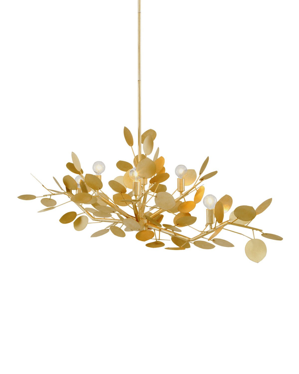Lunaria Gold Oval Chandelier