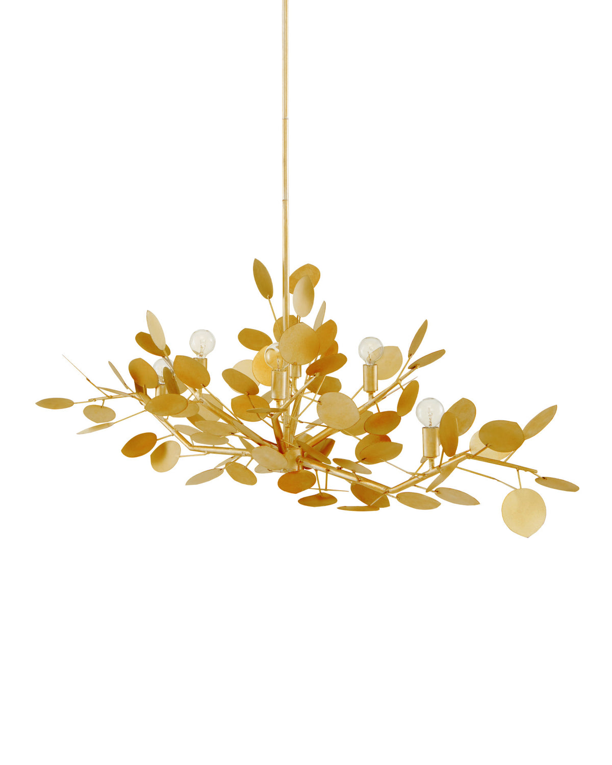 Lunaria Gold Oval Chandelier