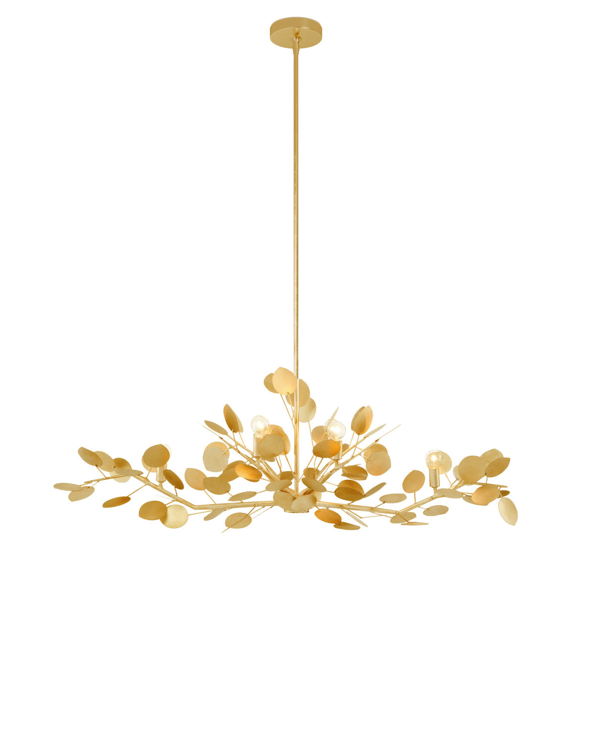 Lunaria Gold Oval Chandelier