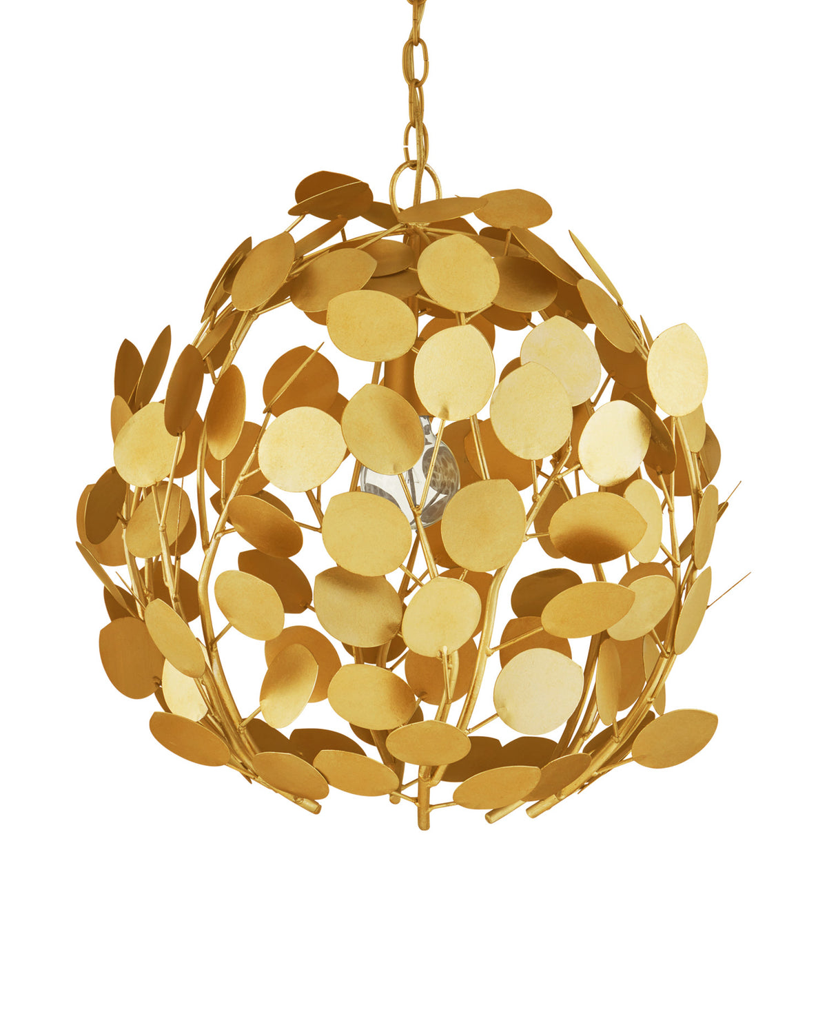 Lunaria Gold Orb Chandelier