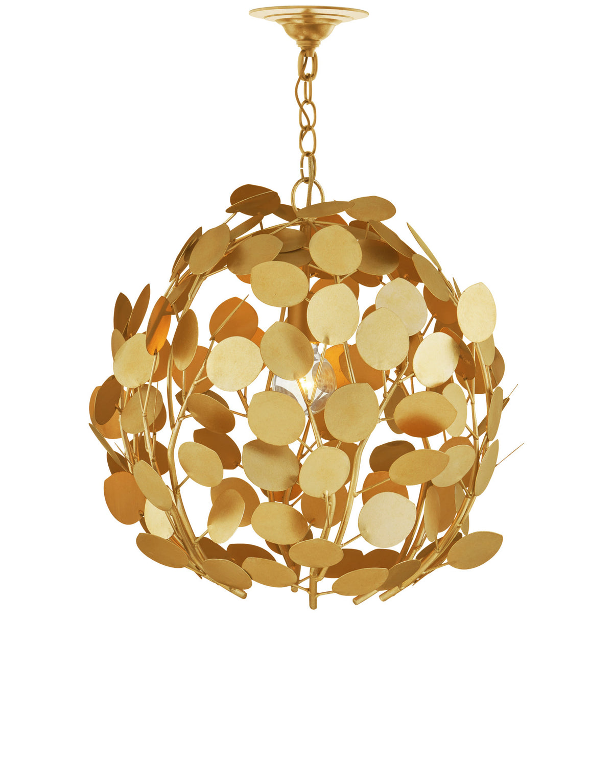 Lunaria Gold Orb Chandelier