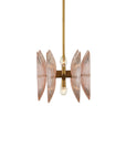 Whirlwind Rectangular Pink Chandelier