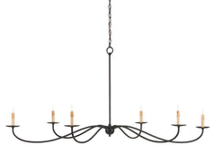 Saxon Large Black Chandelier - Maison Vogue