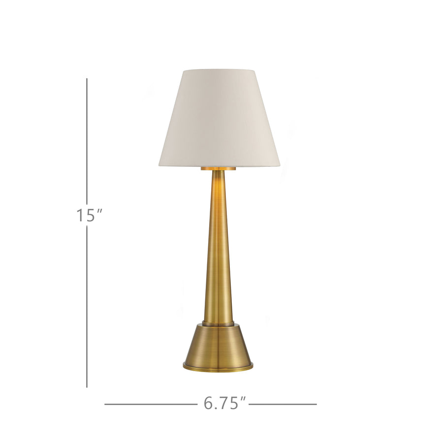 Saunter Brass Cordless Table Lamp