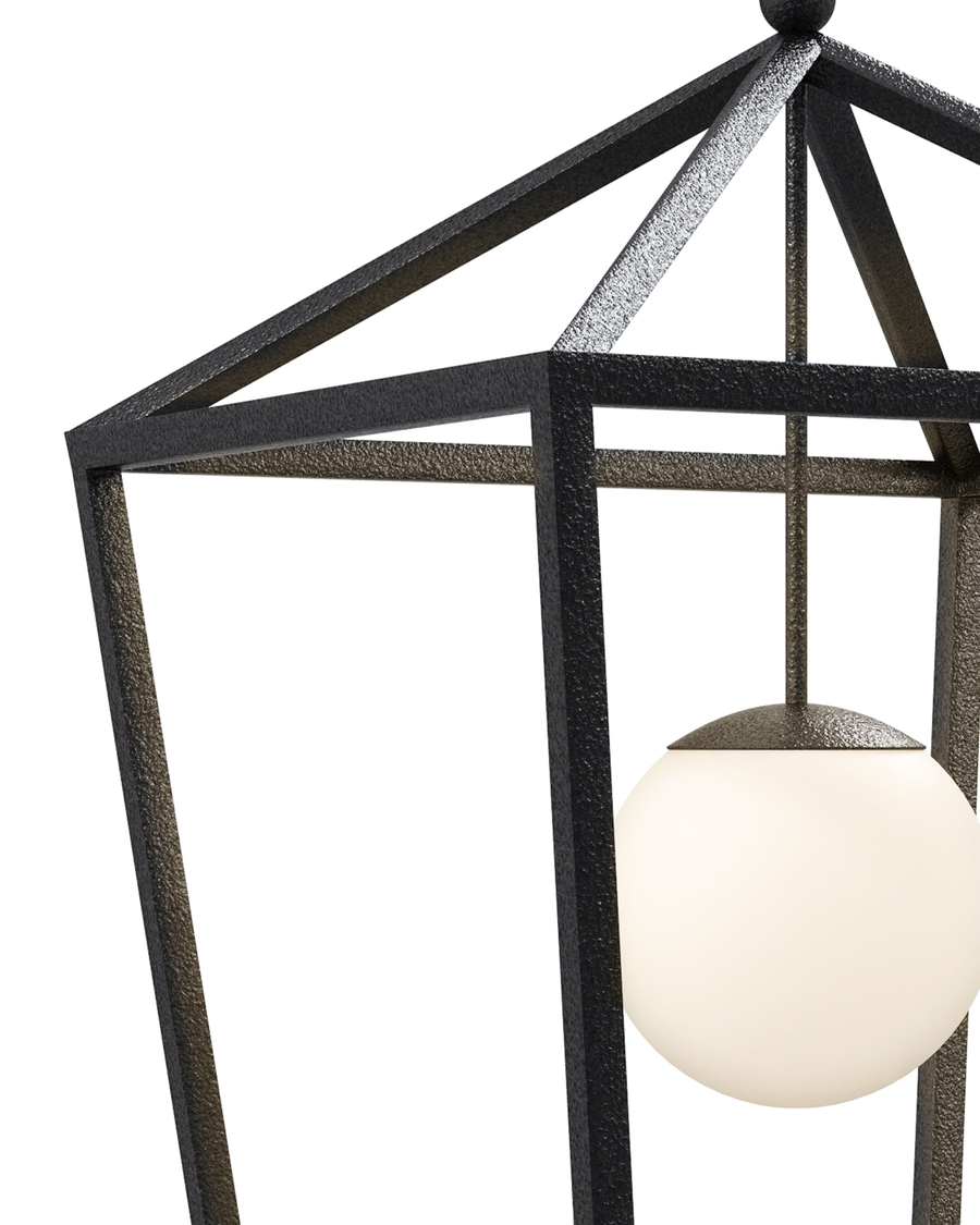 Denison Large Black Outdoor Lantern