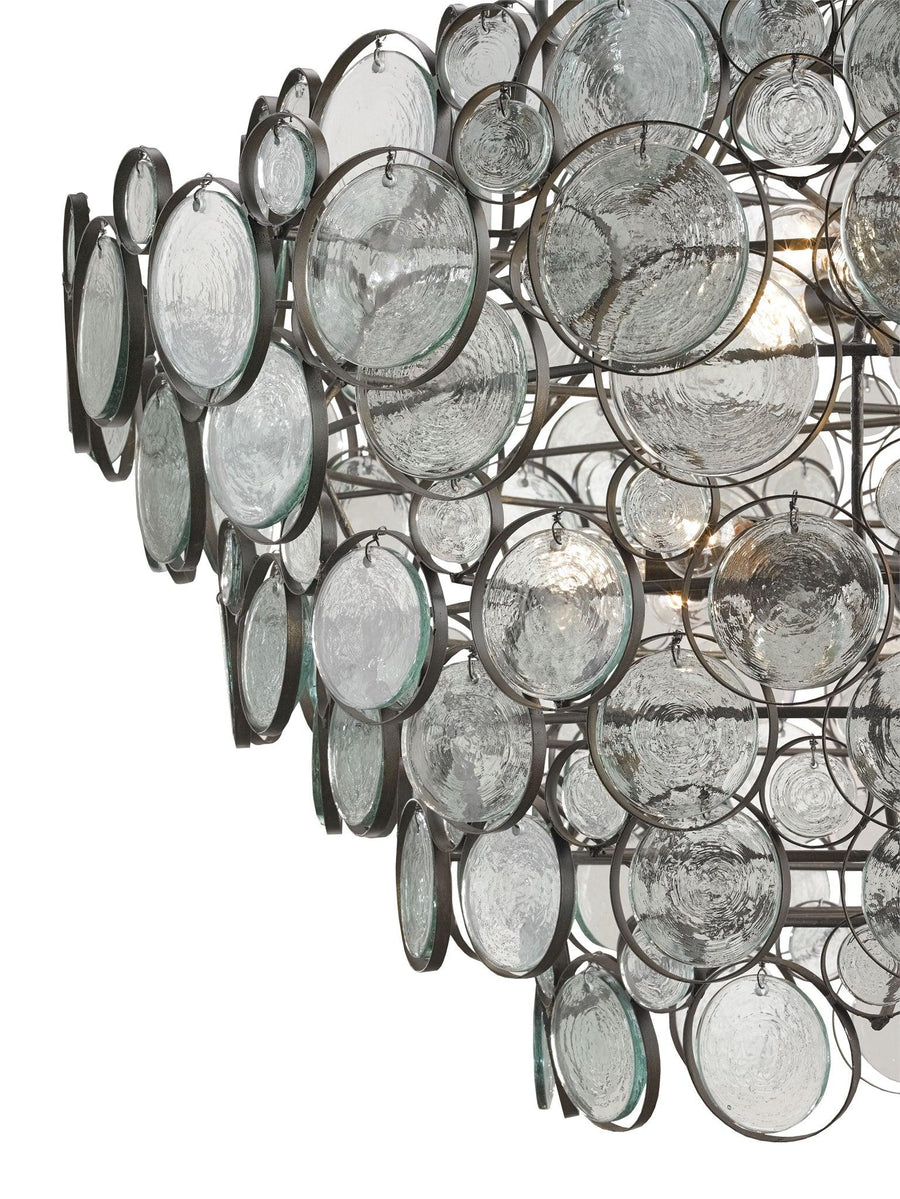 Galahad Large Recycled Glass Chandelier - Maison Vogue