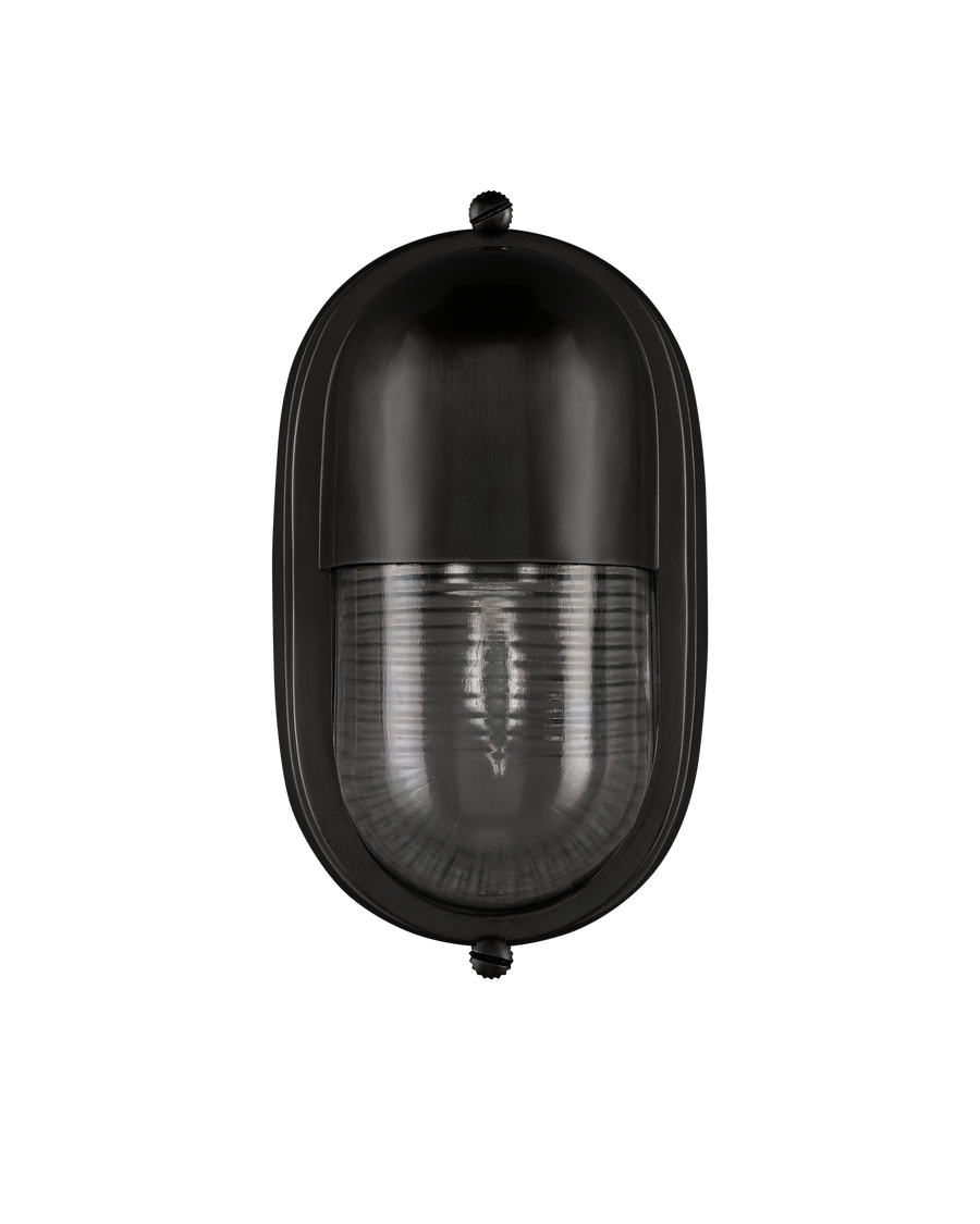 Maritime Black Outdoor Wall Sconce