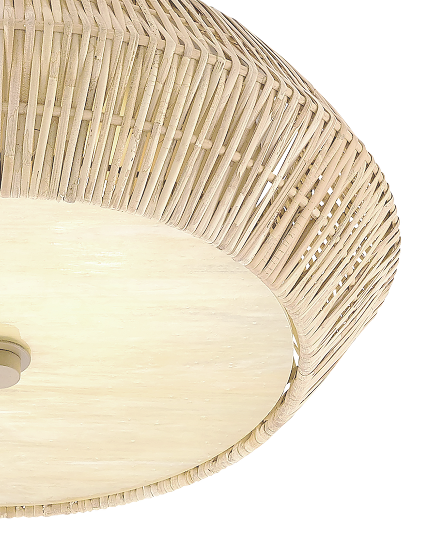 Antibes White Flush Mount