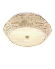 Antibes White Flush Mount