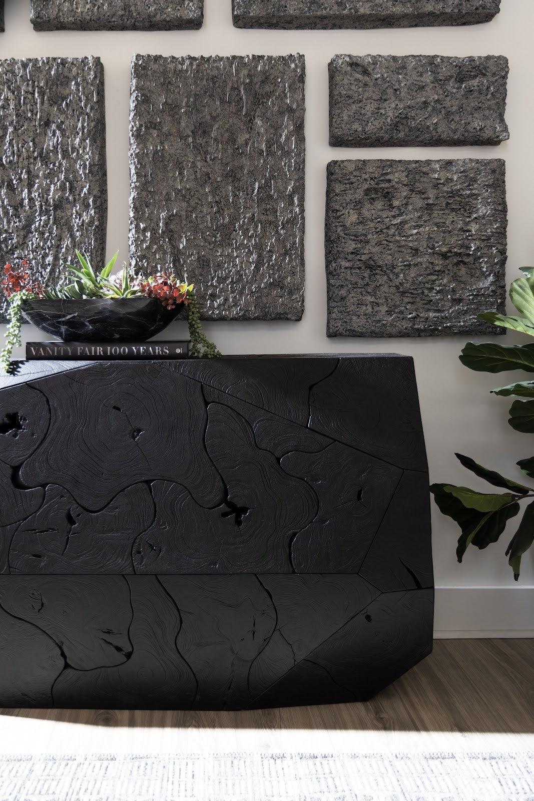 Prism Console Table Black - Maison Vogue