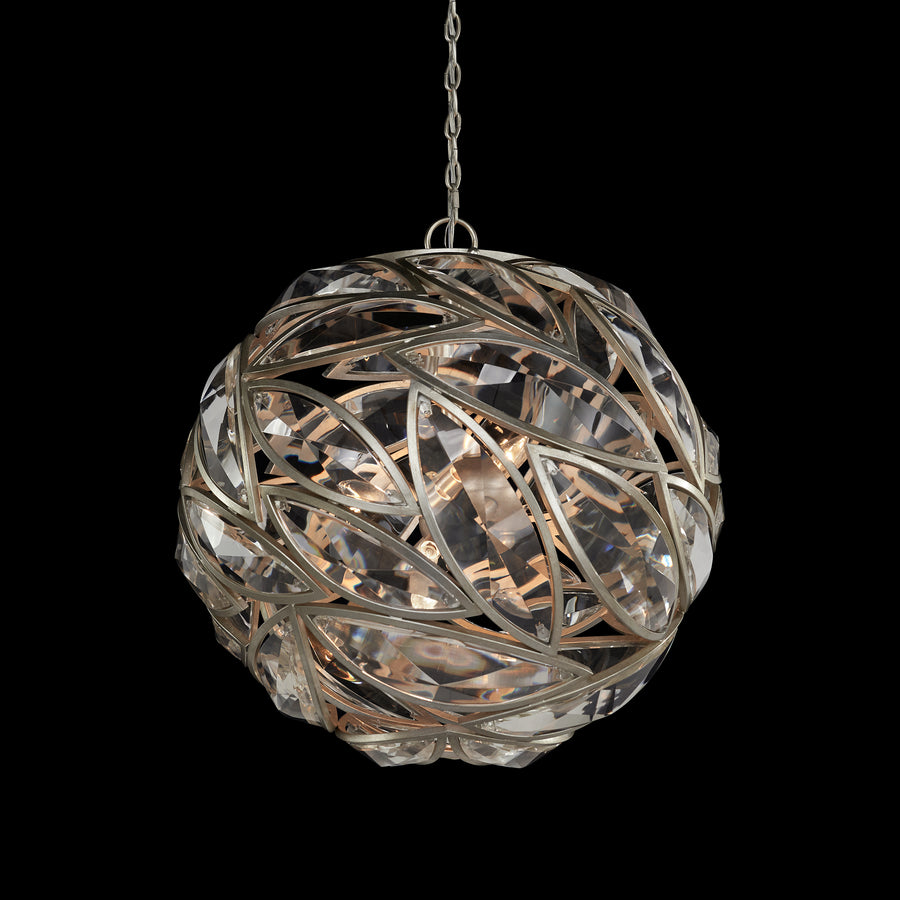 Petaline Sphere Six-Light Chandelier