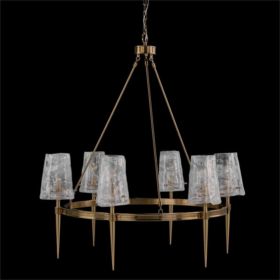 Coffee Bronze Torch Six-Light Chandelier