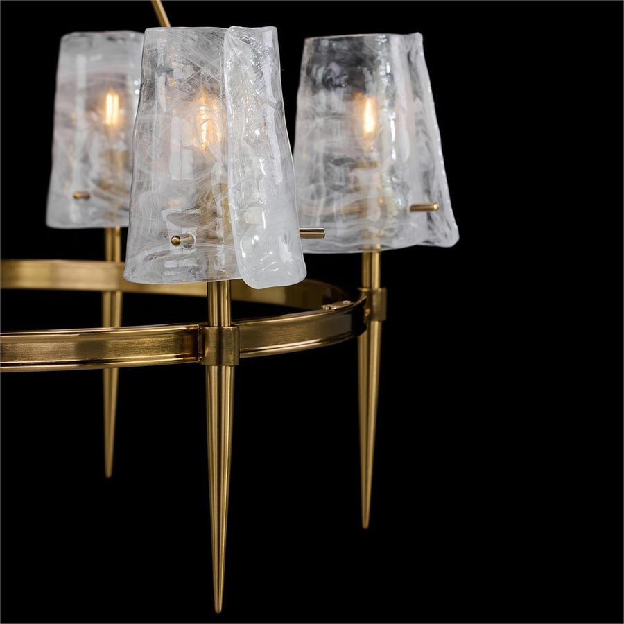 Coffee Bronze Torch Six-Light Chandelier