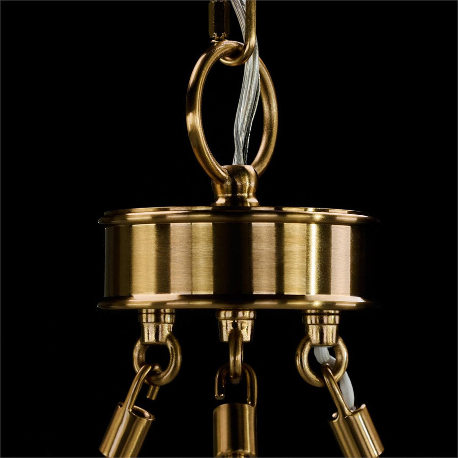 Coffee Bronze Torch Six-Light Chandelier