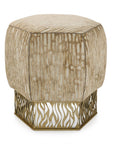 Honeycomb Ottoman, Gold - 5024