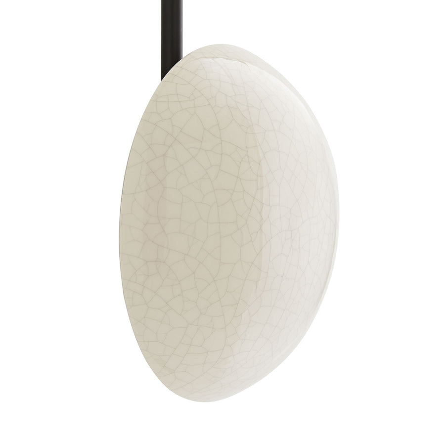 Glaze Sculptural Sconce-Ivory