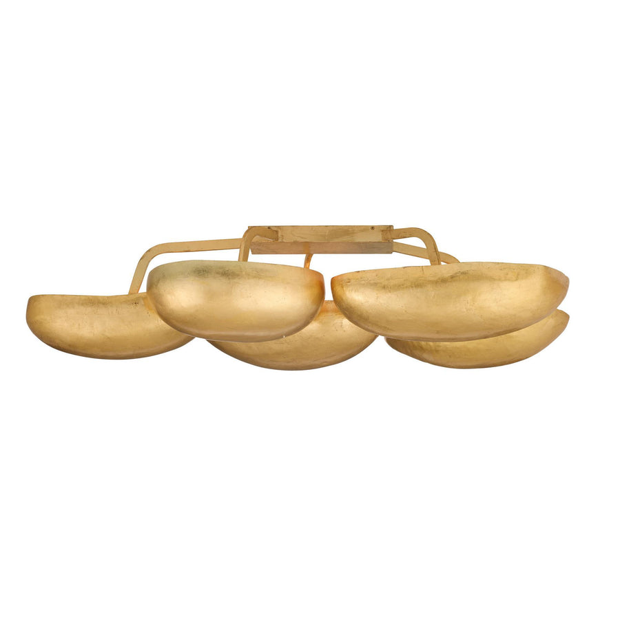 Theo Flush Mount-Gold Leaf