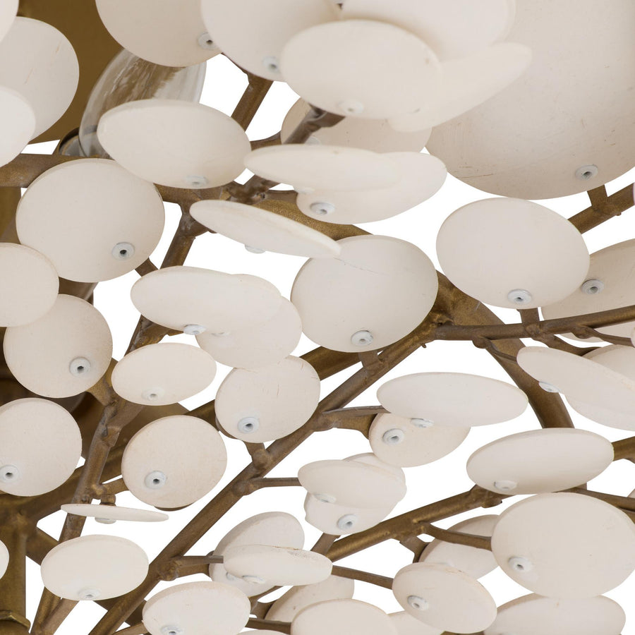 Bilal Flush Mount - Ivory Coconut Shell