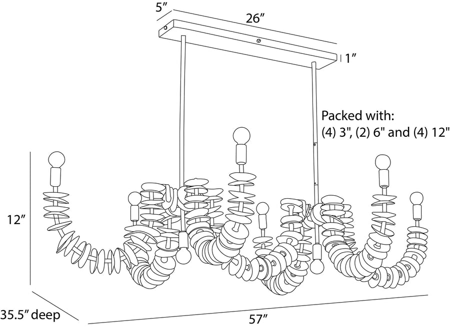 Kalama Linear Chandelier