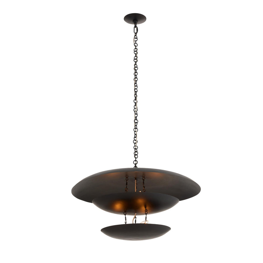 Florko Chandelier - Blackened Iron