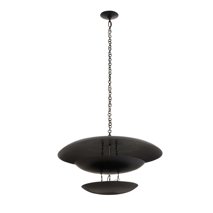 Florko Chandelier - Blackened Iron