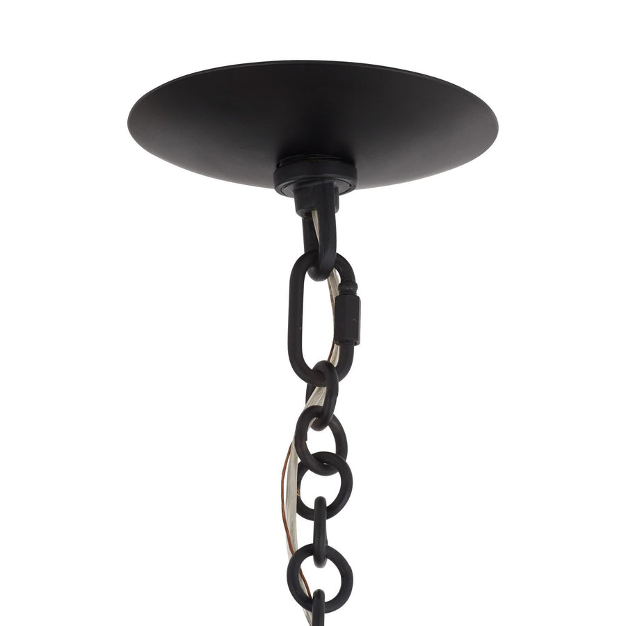 Florko Chandelier - Blackened Iron