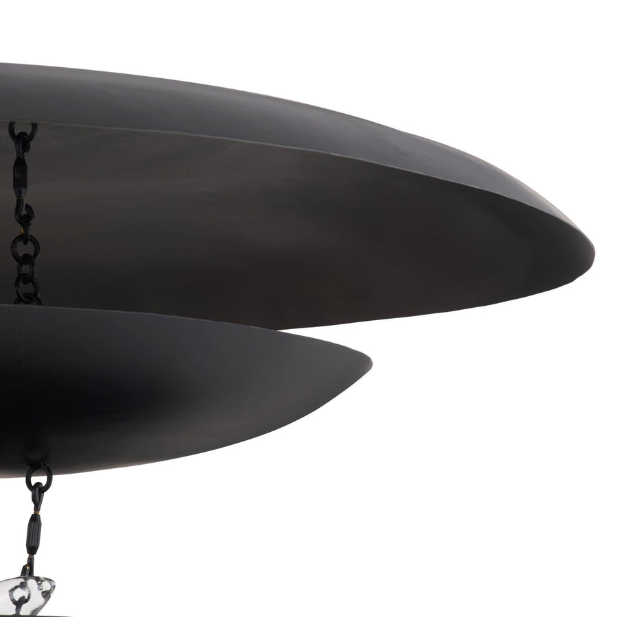 Florko Chandelier - Blackened Iron
