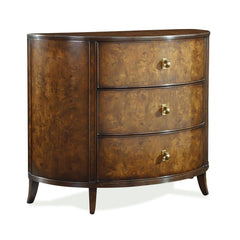 Sylvestre Three-Drawer Chest, Walnut