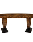 Curved Walnut Desk - Maison Vogue