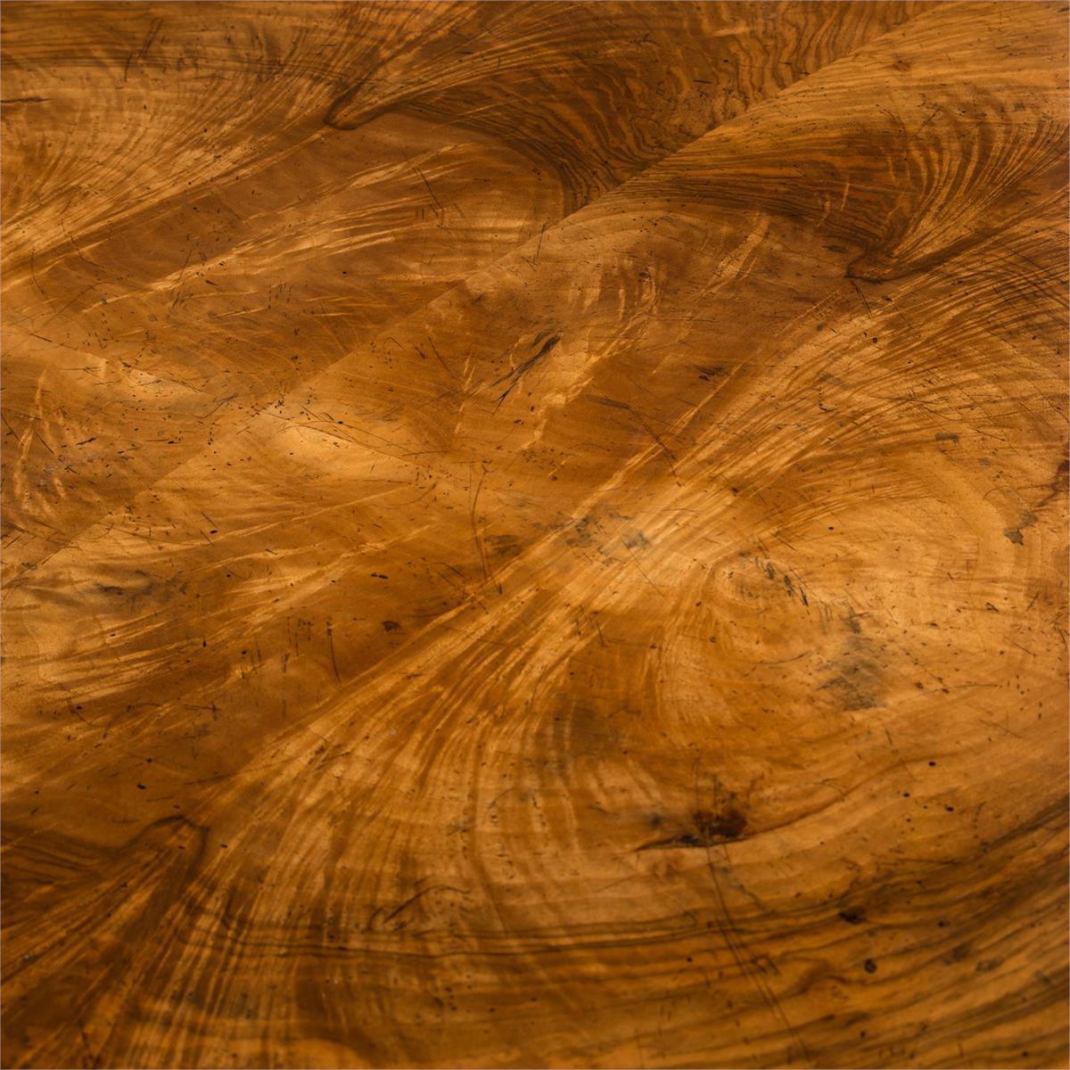 Curved Walnut Desk - Maison Vogue