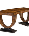 Curved Walnut Desk - Maison Vogue